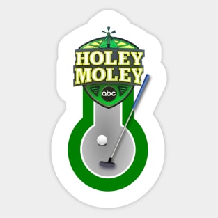 holey moley - golf sport Sticker